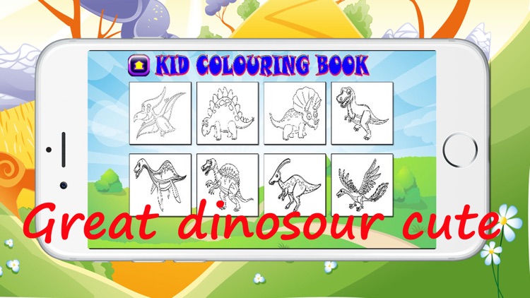 dinosaur and princess colouring book for kids