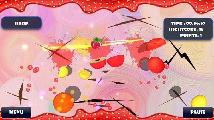 Cutting Fruits Bomb 2D screenshot-3