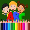 ABC Learning Coloring BookPages  For Kids
