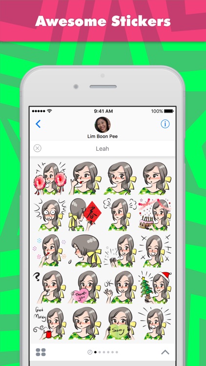 Leah stickers by wenpei