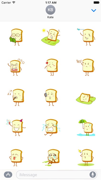 Lovely Sandwich Emoji Sticker