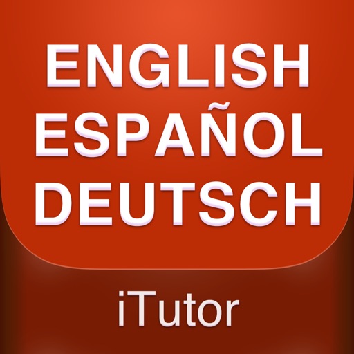 Basic words and phrases in English Spanish German iOS App