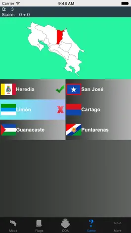 Game screenshot Costa Rica Province Maps, Flags, Capitals apk