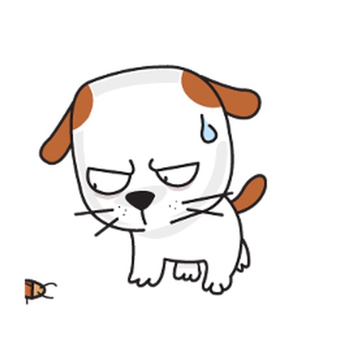 Animated Brave Dog Stickers