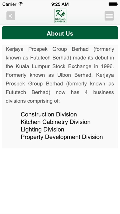 Kerjaya Prospek Group Investor Relations screenshot-3