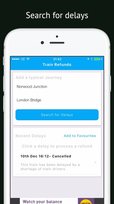How to cancel & delete Cross Country Train Refunds from iphone & ipad 1