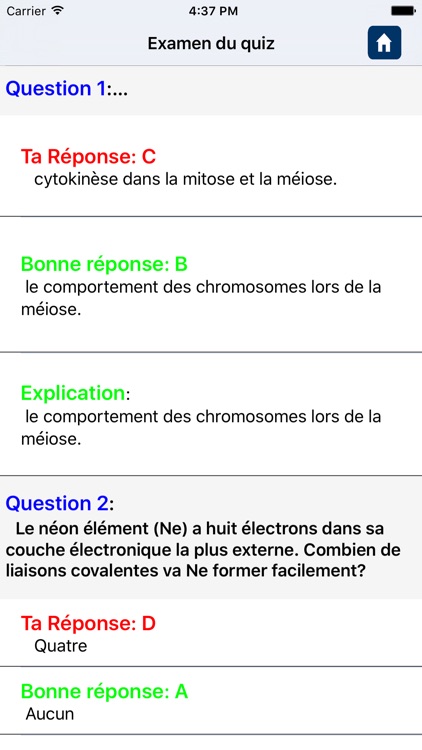 Biotechnology questions in French screenshot-4