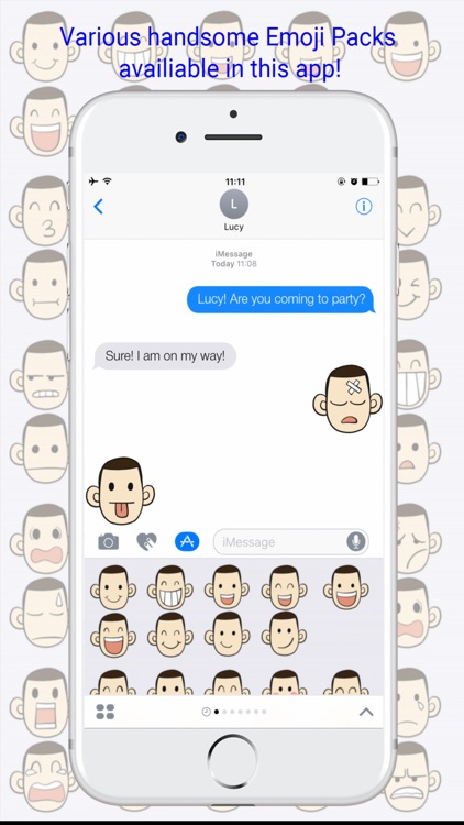 Handsome Guy Emoji - Handsome Guy Emojis Keyboard