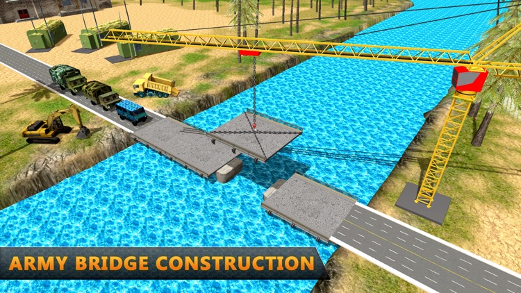 American Army Bridge Construction Truck Simulator