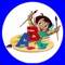 This is free app for kids to learn alphabet and fun with paint & Colour, ABC, 123, quiz