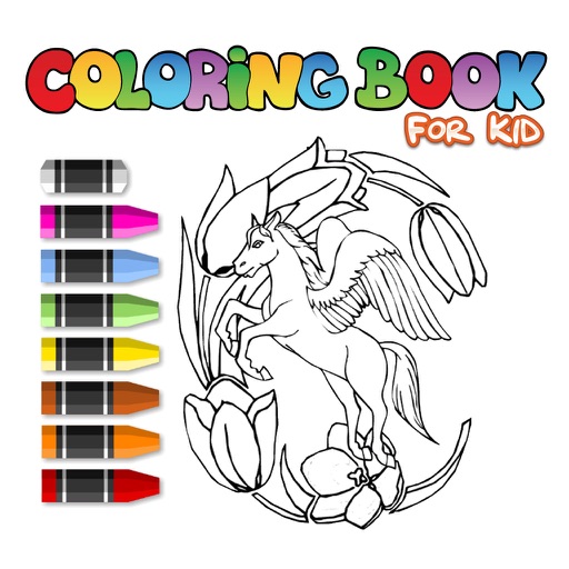Pegasus Learn Drawing Coloring Book for Children Icon