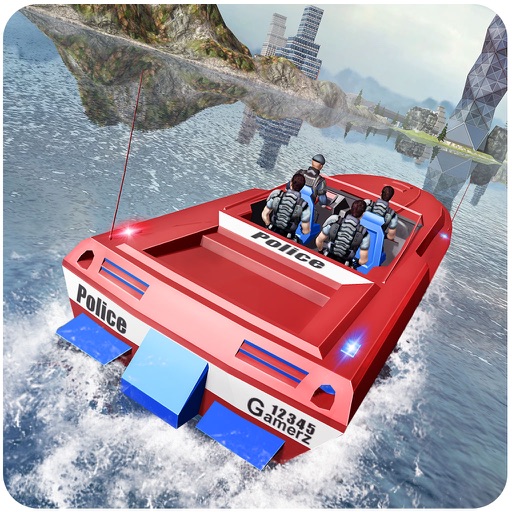 Power Boat Transporter Police – Coast Guard Drive icon