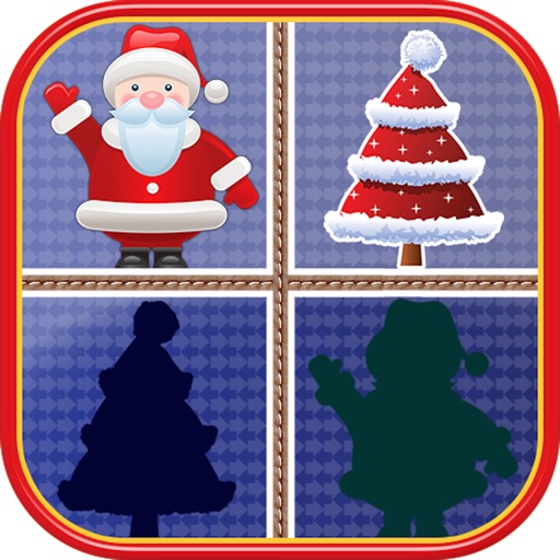 Christmas Matching Pairs - Santa Slaus and Xmas Icon