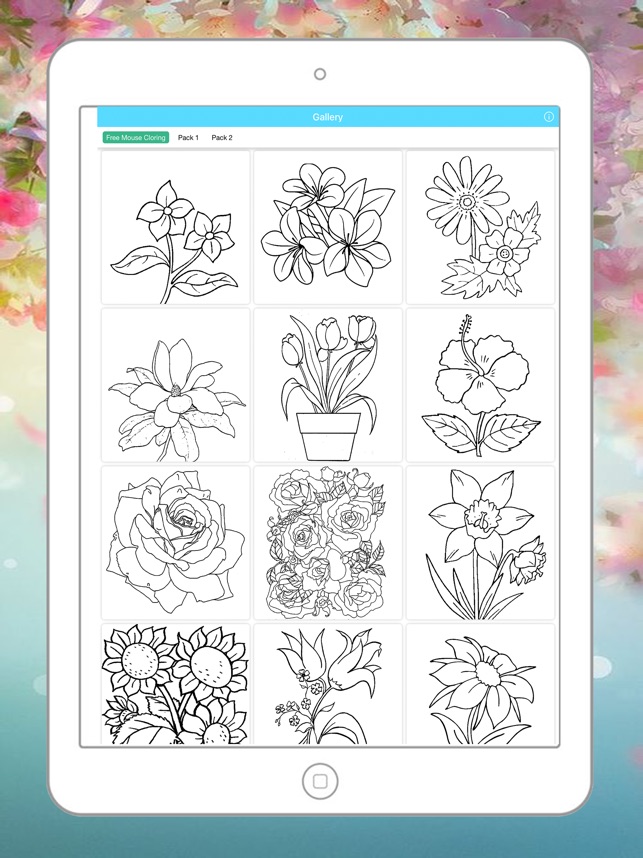 Bunga Mewarnai Untuk Anak Buku Gambar Seni di App Store