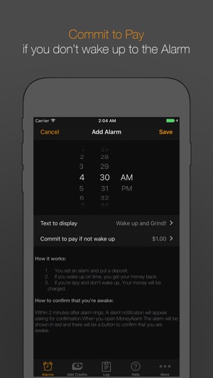 MoneyAlarm™ 2 - Alarm that fine if you oversleep(圖1)-速報App