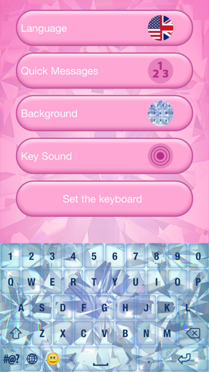 金剛石 鍵盤主題 - 花式字體 和 表情符號(圖4)-速報App