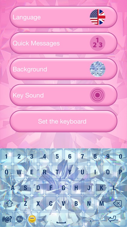 Diamond Keyboard Theme - Fancy Fonts Skins & Emoji screenshot-3