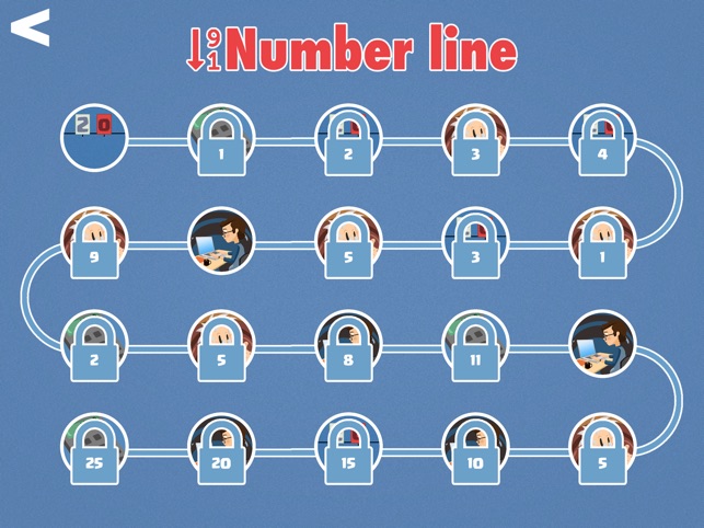 Number line - learn counting for 1st gra