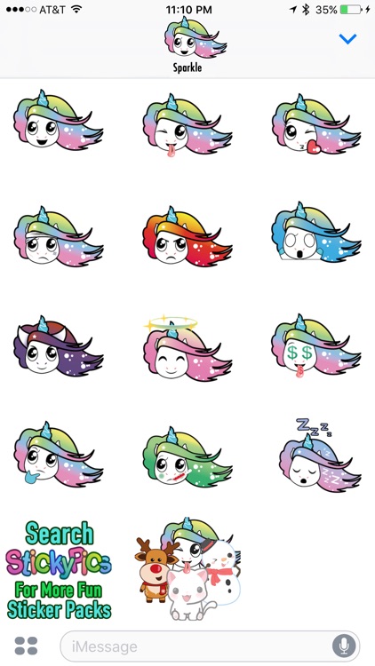 Unicorn Emoji Stickers