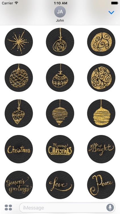 Christmas Glitter Stickers