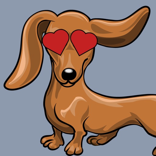 Weinermoji Dachshund Emoji & Stickers by Hare Squared, LLC