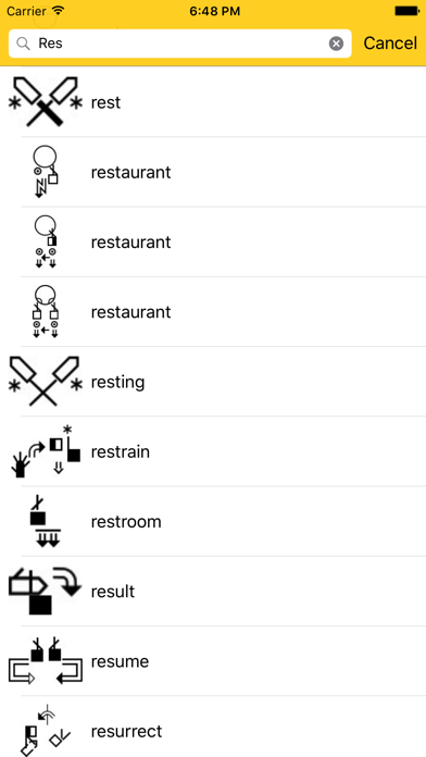 How to cancel & delete ASL Words from iphone & ipad 1