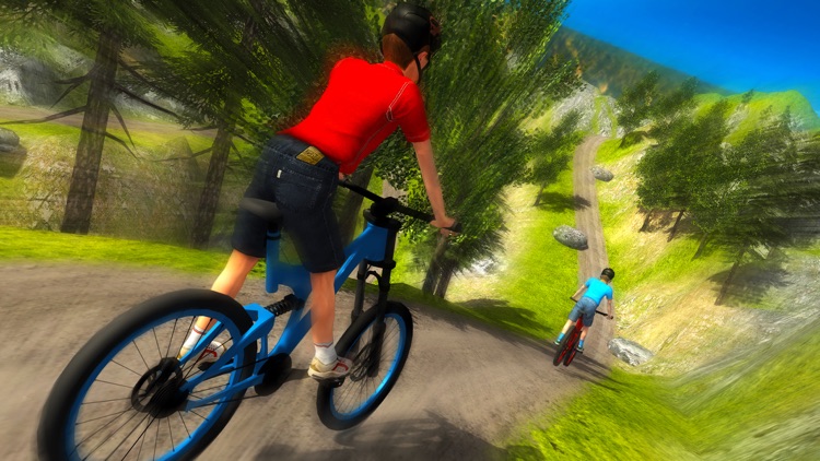 Uphill Bicycle Rider Kids - Offroad Mountain Climb screenshot-4