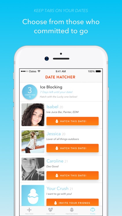 Date Hatcher - The Dating App for Real Dates screenshot-3