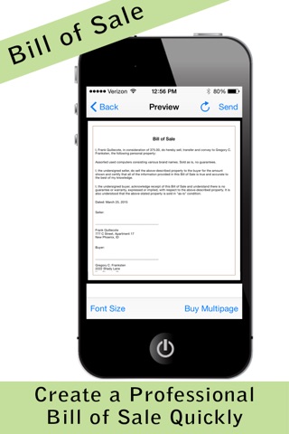 Pocket Bill of Sale Pro screenshot 2