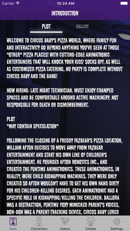 Cheat Guide For FNAF Sister Location - Unofficial