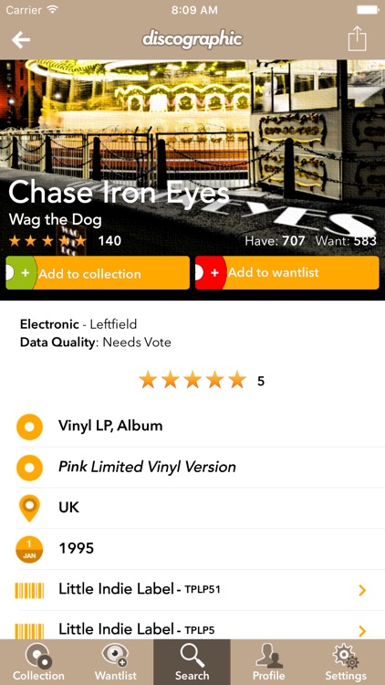 Discographic for Discogs