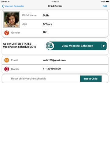 Vaccine Reminder - Pediatrics screenshot 2
