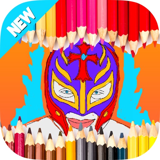 Kids Coloring Wrestling - for WWE 2k17 fan iOS App