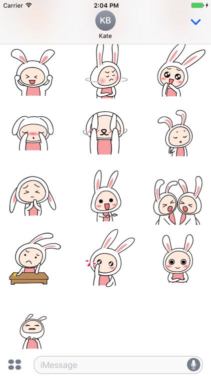 Rabbit Animated Lovely Stickers