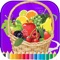 Icon Mixed Fruit Coloring Book - Activities for Kid
