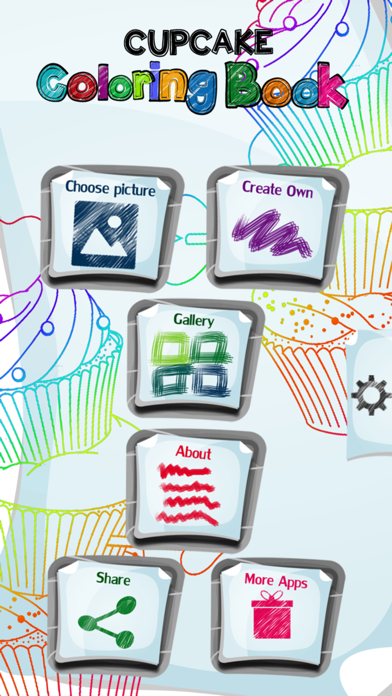 How to cancel & delete Cupcake Coloring Book App from iphone & ipad 1