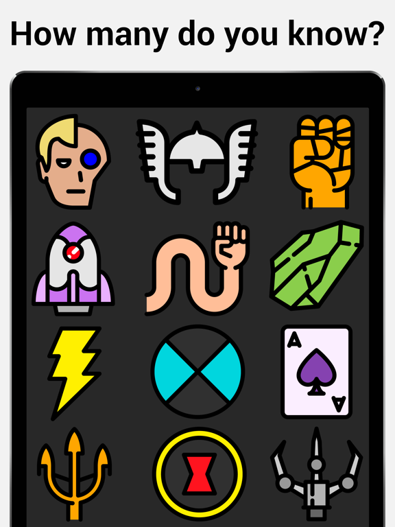 Супергерой викторина Мелочи игра-Героев,злодеев для iPad