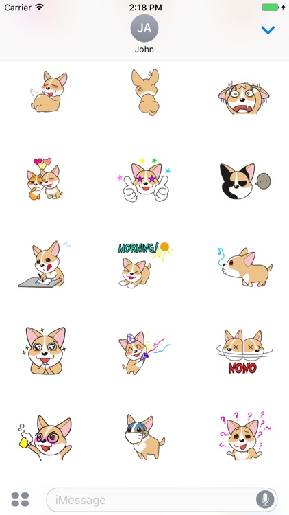 Puppy Corgi Animated Sticker