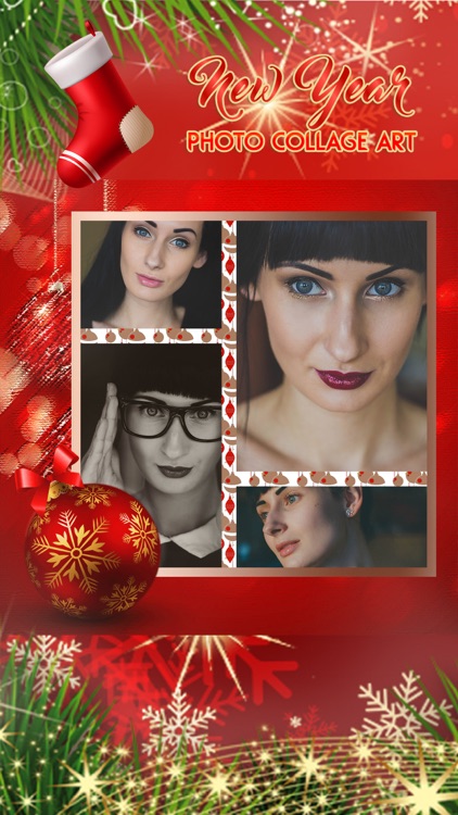 New Year Photo Collage Art: Pic Editor with Frames screenshot-4