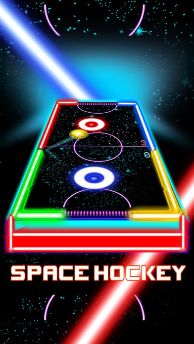Glow Hockey HD 2 - 人のネオン軽いホッケーのスクリーンショット1 Glow Hockey HD 2 - 人のネオン軽いホッケーのスクリーンショット1