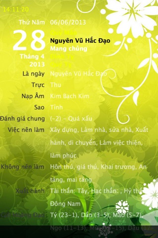 Lịch Vạn Niên - Lịch Việt - 2017 screenshot 2