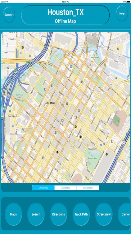 Houston TX Offline City Maps Navigation