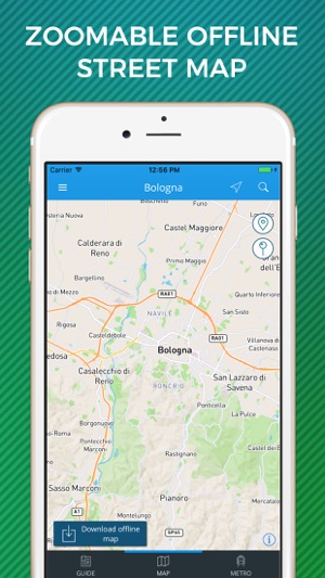 Bologna Travel Guide with Offline Street Map(圖3)-速報App