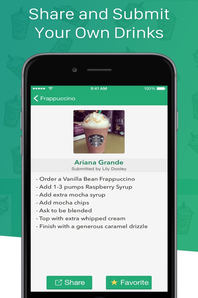 Secret Menu for Starbucks + screenshot 4