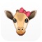 Official GiraffeMoji Stickers brought to you by Moji and Animal Adventure Park