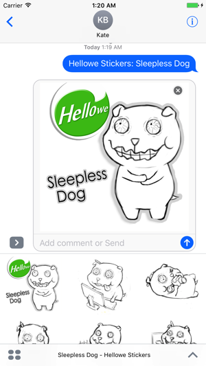 Hellowe Stickers: Halloween Sleepless Dog(圖1)-速報App