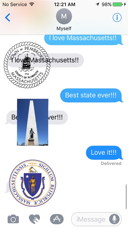 Massachusetts Stickers for iMessage