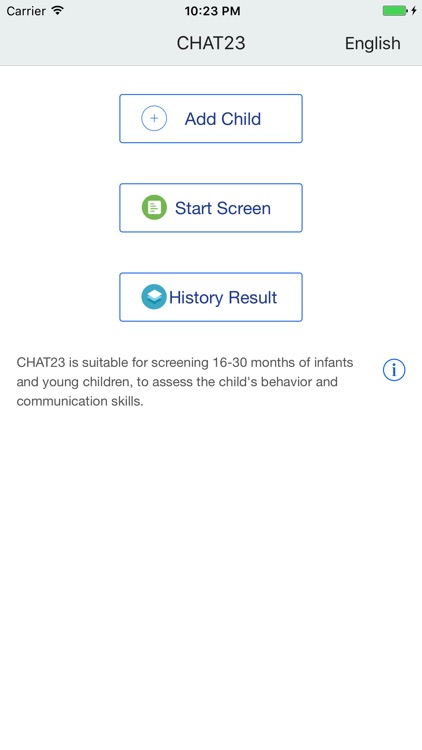 CHAT23-Autism Screening Scale