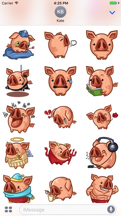 Mr Piggy - Cute pig stickers for iMessage