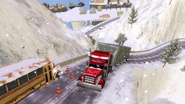 Grand Snow Truck Simulator : Cargo Truck Driver 3D screenshot-3